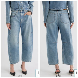 NWT rag & bone Charlie High-Rise Barrel Jeans Size 26